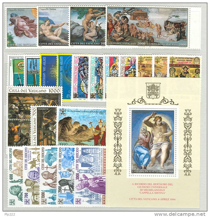 Vaticano 1994 Annata Completa/Complete Year MNH/** - Ganze Jahrgänge