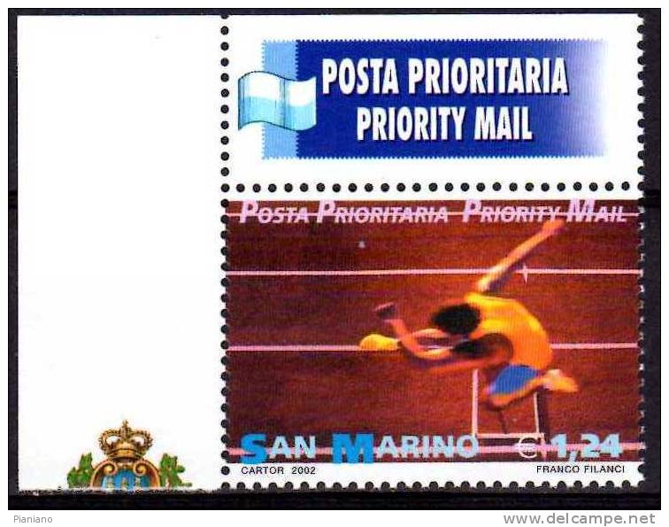 PIA - SMA - 2002 : Posta Prioritaria    - (SAS 1863-64) - Neufs