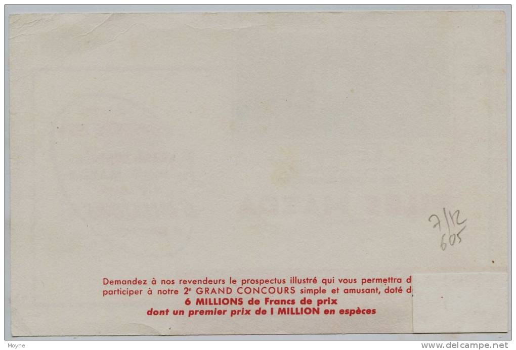 Buvard -  **  PILES  MAZDA  **  2éme PRIX DU GRAND CONCOURS DE 1953 - Mr Jean MARTINAIS  Gagnant De La 203 Peugeot - Accumulators