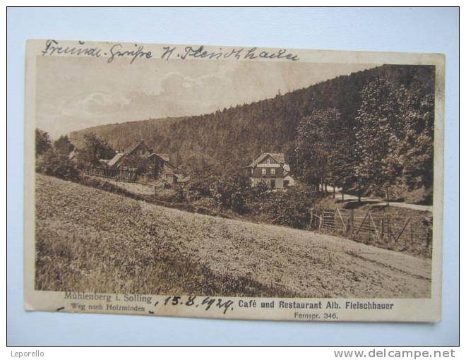 AK HOLZMINDEN MÜHLENBERG I.Solling Gasthaus 1930  //  D*4848 - Holzminden