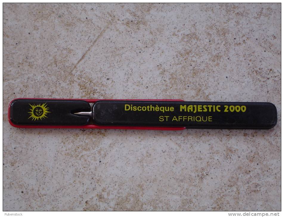 Stylo Publicitaire "Discothèque MAJESTIC 2000" - Schreibgerät