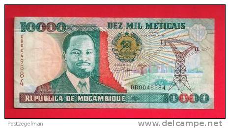 MOZAMBIQUE, 1991, Banknote,  Used VF.. 10.000 Meticais - Mozambique