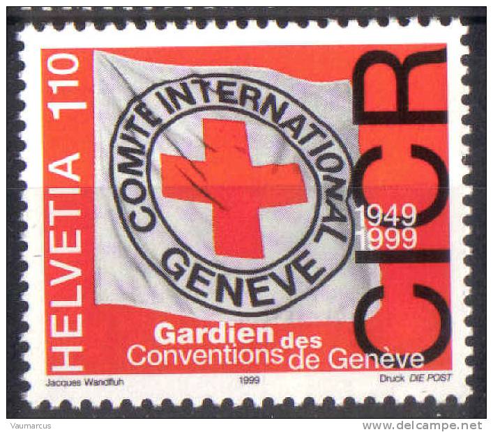 Zu 976 / Mi 1689 / YT 1617 50 Ans Convention De Genève CICR Croix Rouge ** / MNH - Neufs