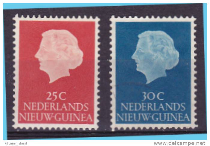 Ned. Nieuw Guinea  1954  NVPH  Nr. 30+31  MLH - Niederländisch-Neuguinea