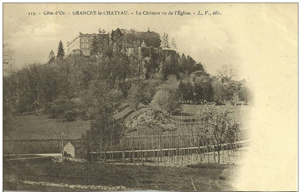 27e - 21 - Grancey-le-Chateau - Cote D'Or - Le Chateau Vu De L'Eglise - Altri & Non Classificati