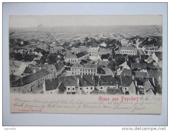 AK POYSDORF B. Mistelbach  1904  //  D*4899 - Mistelbach