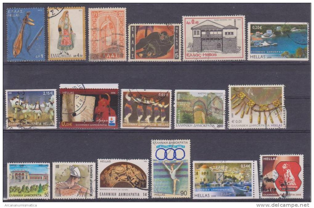Lote De Sellos Usados / Lot Of Used Stamps  "GRECIA  GREECE"   S-1248 - Lotes & Colecciones