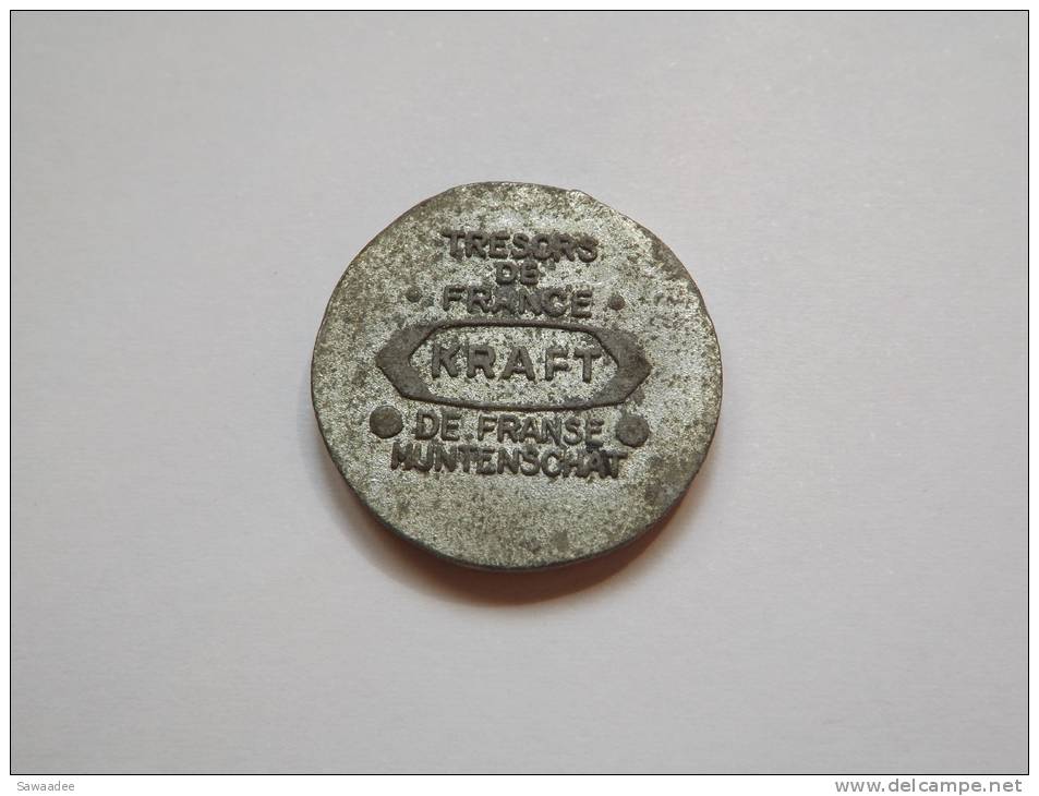 PIECE - FACTICE - TRESORS DE FRANCE - KRAFT - MUNTENSCHAT - MEDIEVAL - METAL - DIAMETRE 21 Mm - Variétés Et Curiosités