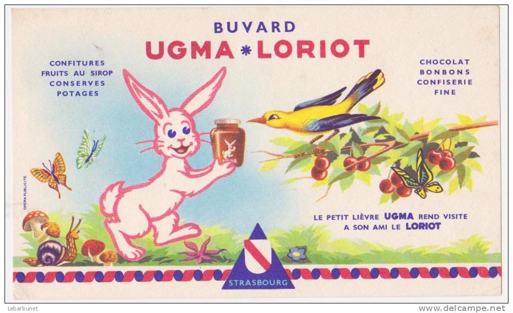 Buvard Ancien " Ugma-Loriot" - Cocoa & Chocolat