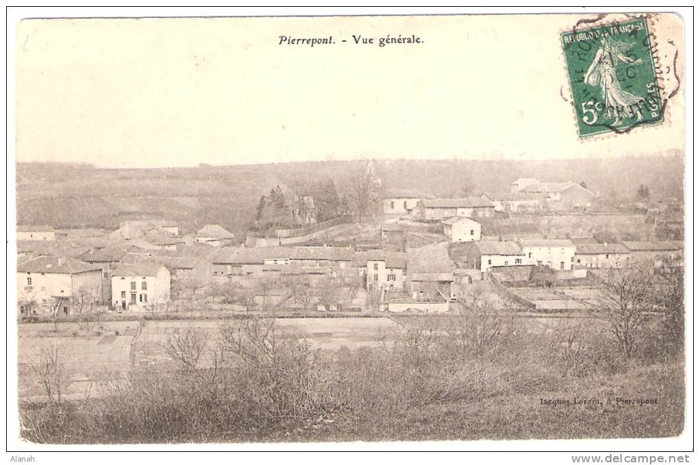 PIERREPONT Vue Générale (Lorain) Meurthe &amp; Moselle (54) - Autres & Non Classés