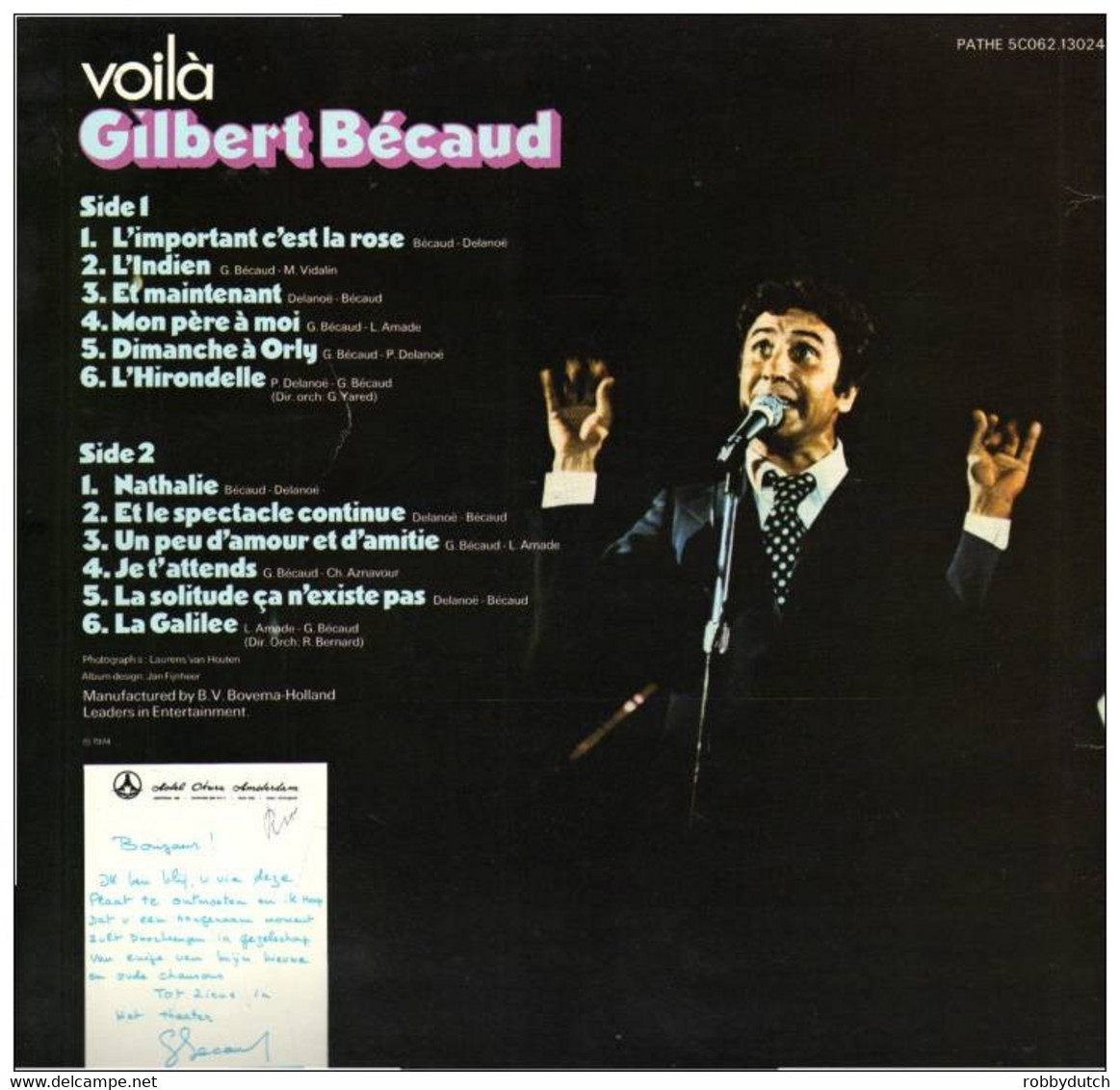 * LP *  GILBERT BECAUD - VOILÀ (Holland 1974 Ex-!!!) - Andere - Franstalig