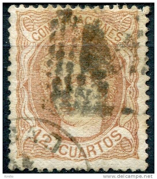 Ed 113 12 Cuartos De 1870 En Usado - Used Stamps