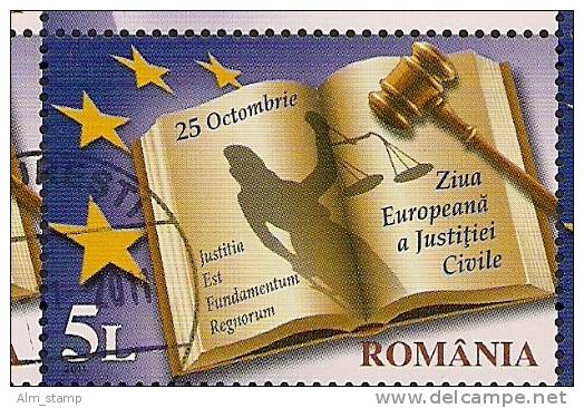 2011 Rumänien Romania  Mi. 6570 Used     European Day Of Civil Justice - 2011