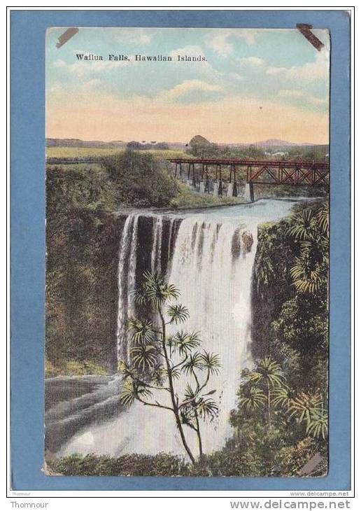 HAWAIIAN  ISLANDS  -  WAILUA  FALLS  -  1928  - - Big Island Of Hawaii