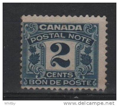 Canada 1932 2 Cent  Postal Note Issue #FPS3 - Revenues