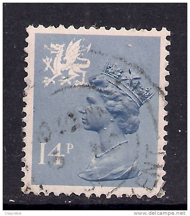 WALES GB 1981 QE2 14p GREY BLUE USED MACHIN STAMP SG W 39... ( D503 ) - Pays De Galles