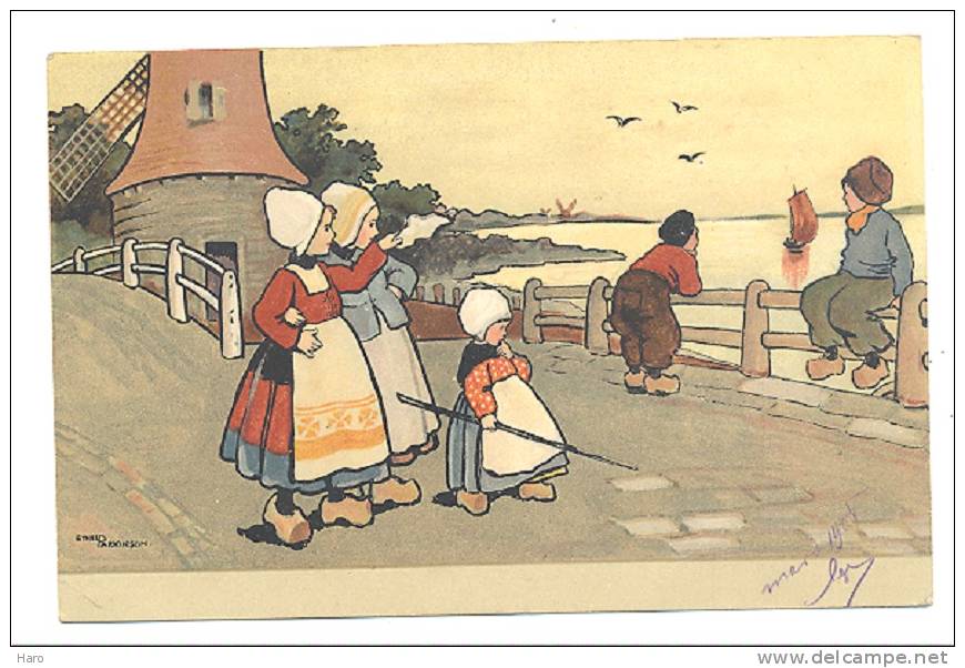 FANTAISIE - Illustrateur Ethel PARKINSON -  - Hollande - Pays-Bas, Moulin, Molen (Y228)b96 - Parkinson, Ethel