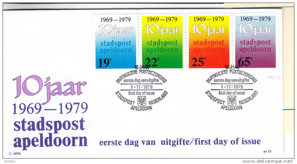 Stadspost - Apeldoorn - Pays Bas - Lettre De 1979 - Covers & Documents