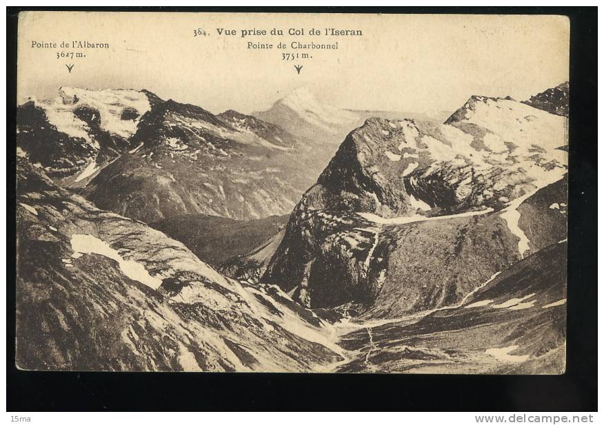 Savoie Vue Prise Du Col De L'Iseran 384 Pointe De Charbonnel Pointe De L'Albaron - Autres & Non Classés