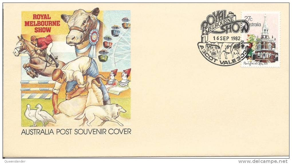 Royal Melbourne Show 16 Sep 1982 Ascot Vale 3032 On Special Royal Melbourne Show Aust Post Cover - Bolli E Annullamenti