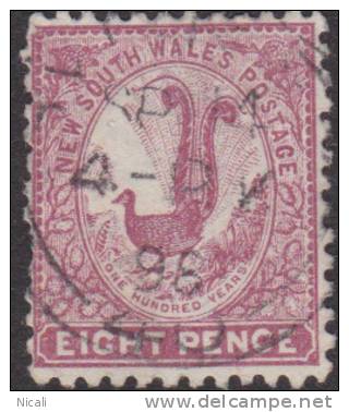 NSW 1888 8d Magenta QV SG 257ca U XM277 - Used Stamps
