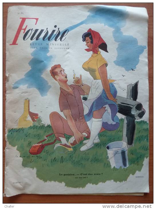 - Fourire - Illustrations De : Peynet, Bellus, Dubout; Ben  - Légende Traduite En Anglais  1950 - Humour