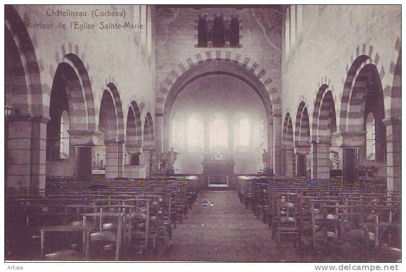 CHATELINEAU (Corbeau) = Intérieur De L'église Sainte-Marie  (vierge) - Altri & Non Classificati