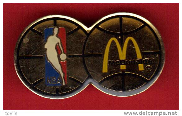 23542-pin's Mcdonald's .NBA.basketball.signé 1990 NBA. . - McDonald's