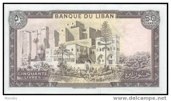 Lebanon #65b, 50 Livres, 1978, XF - Libanon