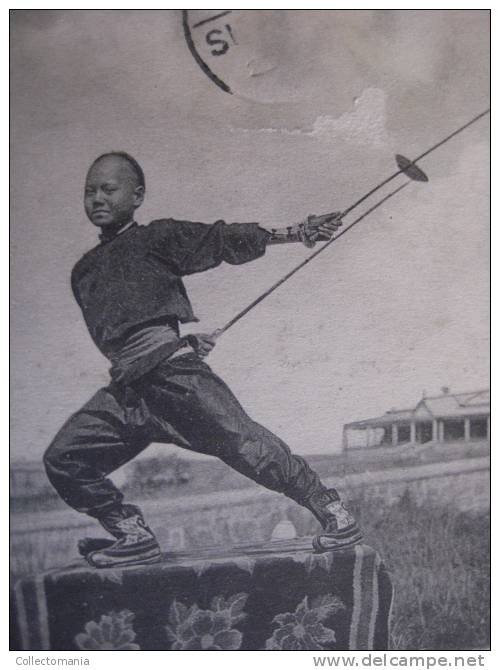 1 China Postcard - Removed Stamp - Chinese  - Acrobat Pei Tai Hé - Photo By Cahs. F. Gammon, - China