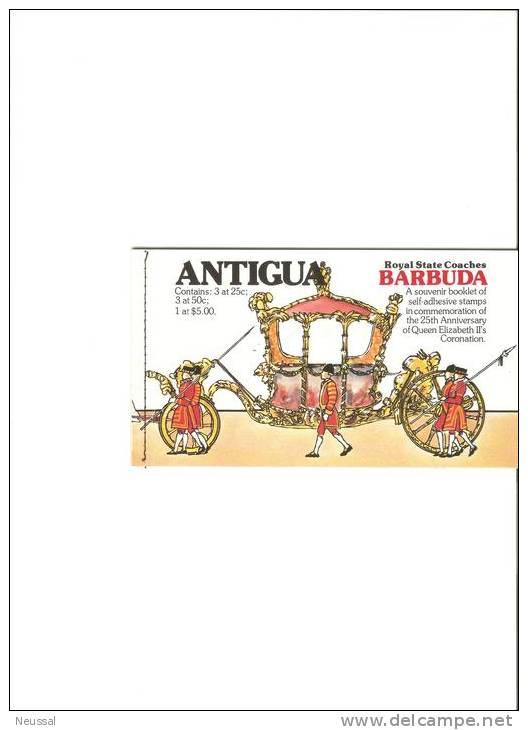 Carnet De Antigua Y Barbuda - 1858-1960 Colonie Britannique