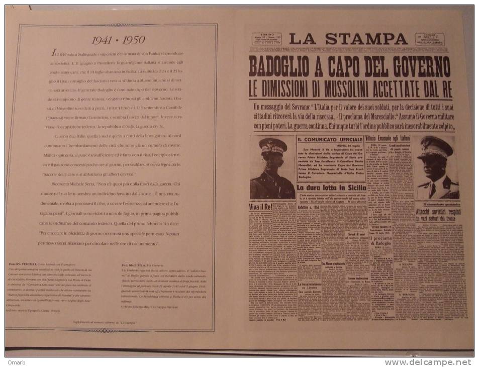 Cart247 Riproduzione Cartolina Epoca, Giornali Storici, Biella, Via Umberto, Vercelli Corso Libertà Semaforo, 1941-50 - History