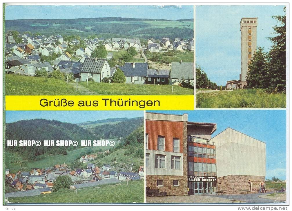 „Masserberg, Thüringen“  Um 1970/1980  ANSICHTSKARTE,  Mit Frankatur, Mit Stempel, - Masserberg