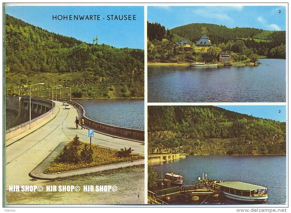 „Hohenwarte-Stausee“   Um 1970/1980 Ansichtskarte,  Ungebrauchte Karte - Rudolstadt