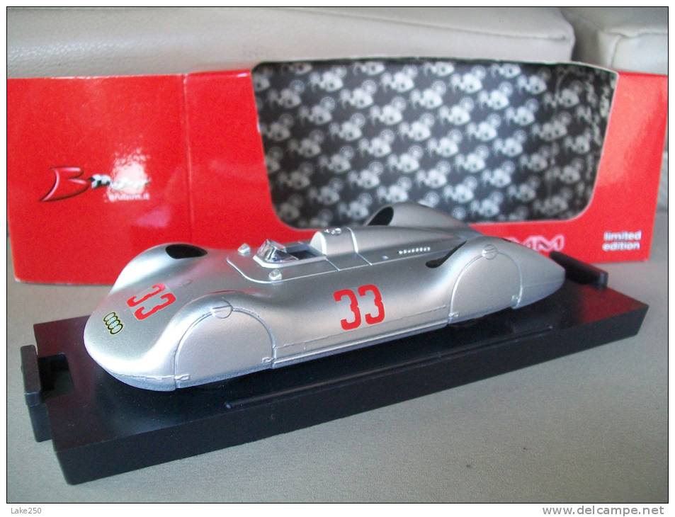 BRUMM - R353B  -   AUTO UNION TIPO C STREAMLINE 1937 L.Fagioli ED.LIMITED  AVEC SA BOITE Scala 1/43 - Brumm