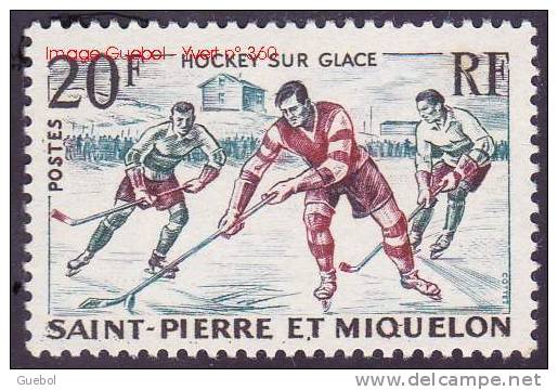 Saint Pierre Et Miquelon N°  360 ** Sport - Hockey Sur Glace - Nuovi