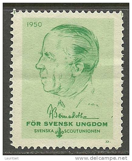 SCHWEDEN Sverige Sweden 1950 Pfadfinder Boy Scouts Scouting Bernadotte - Used Stamps