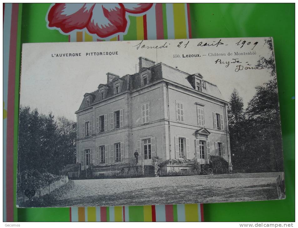 CPA 63 - LEZOUX - Château De Montsablé - Lezoux