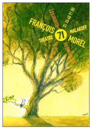 SEMPE - FRANCOIS MOREL - LES HABITS DU DIMANCHE - THEATRE MALAKOFF - CART'COM 2000 - ENFANT ASSIS SUR UN ARBRE - Sempé