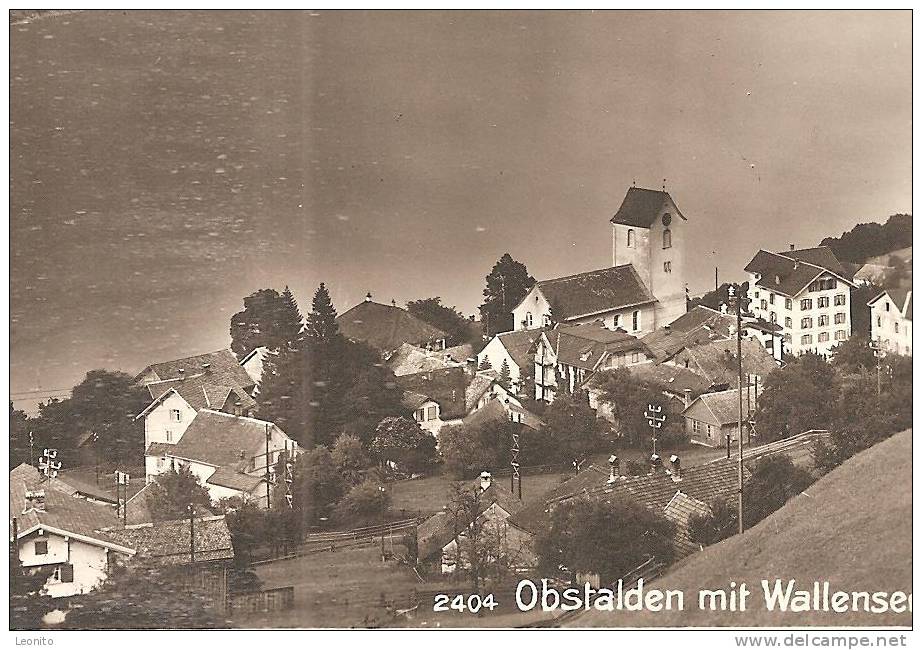 OBSTALDEN Glarus Mit Wallensee 1923 - Obstalden