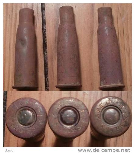 1914-18 - Lot De 3 Douille De Balles De Fusil Lebel - Armes Neutralisées