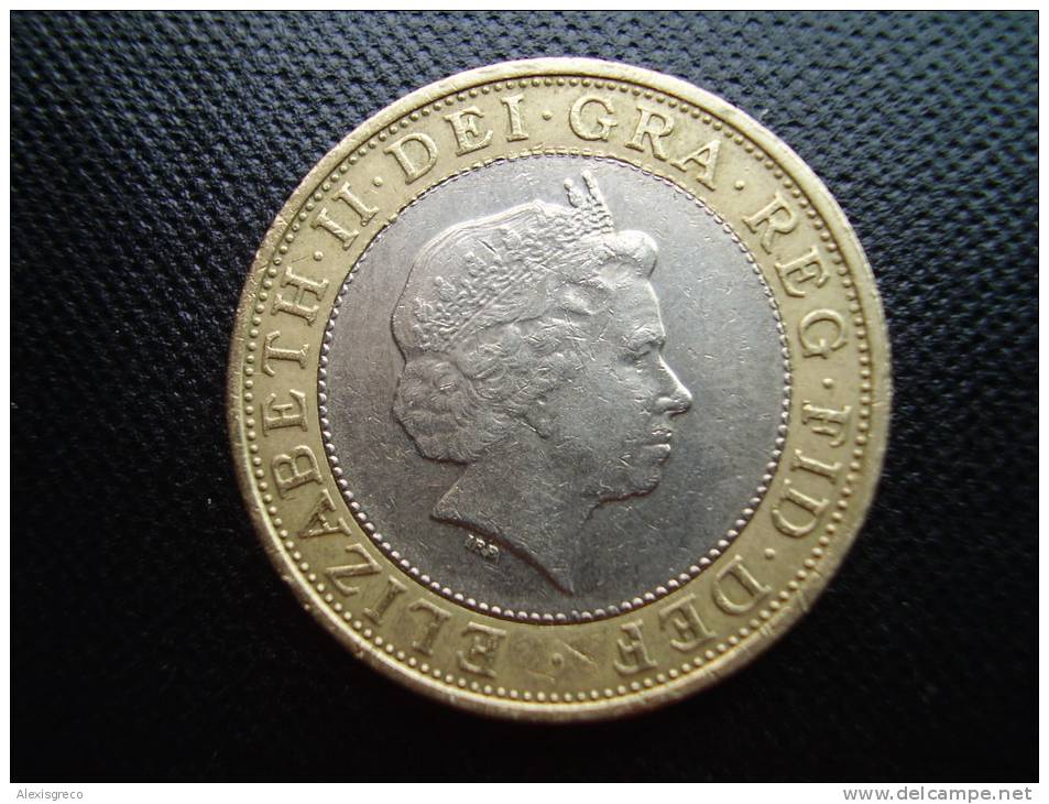 Great Britain 2005 TWO POUNDS Commemorating 400 Years Of........... Used In GOOD CONDITION. - 2 Pond