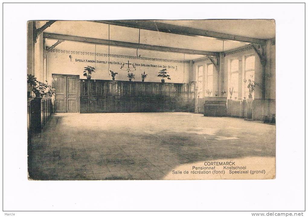 Cortemarck Kostschool Speelzaal - Pensionnat  Kortemark 1925 - Kortemark