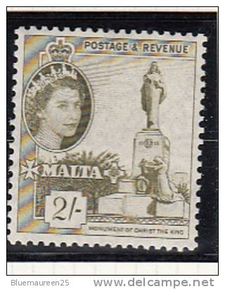 1956 - Queen Elizabeth II - Malte (...-1964)