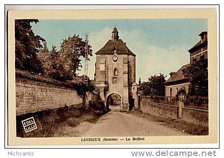 CPA 80 LUCHEUX - Le Beffroi (Couleur) - Lucheux