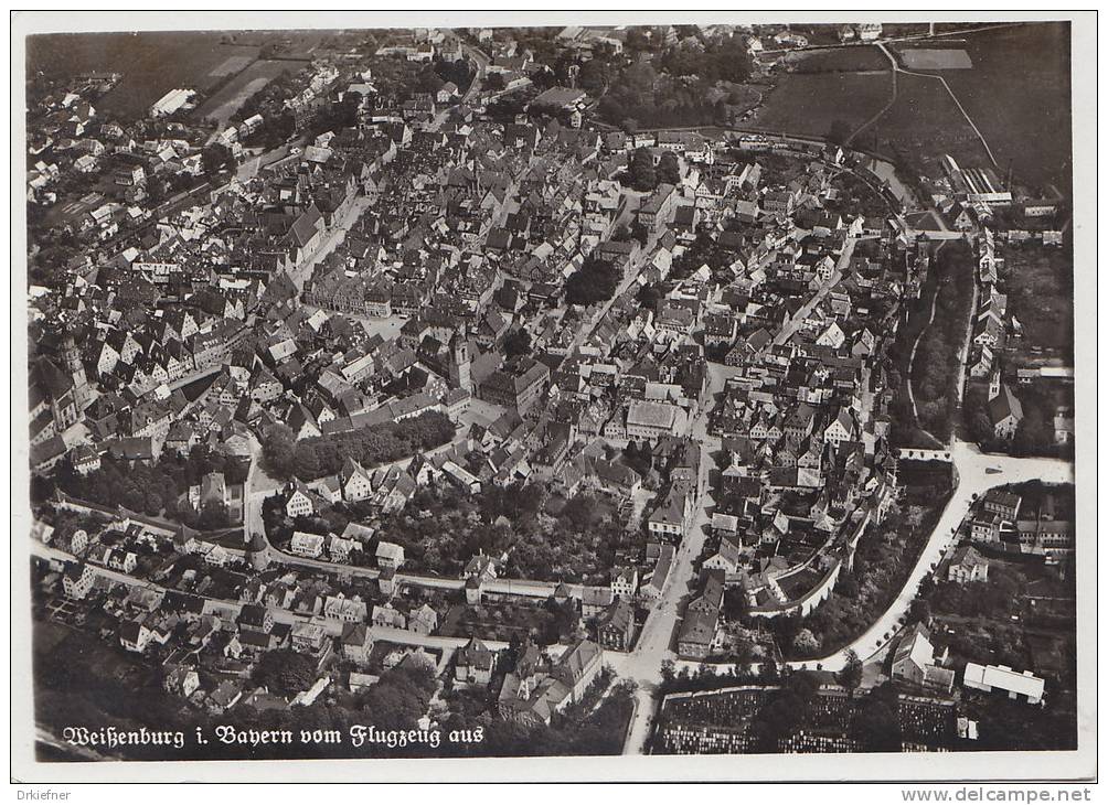 Weissenburg In Bayern, Luftbild Um 1940 - Weissenburg
