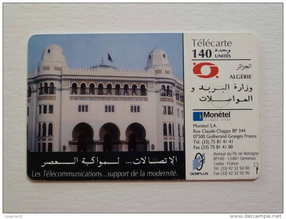 ALGERIA - Chip - 140 Units - Early Issue - Gemplus - Algerije