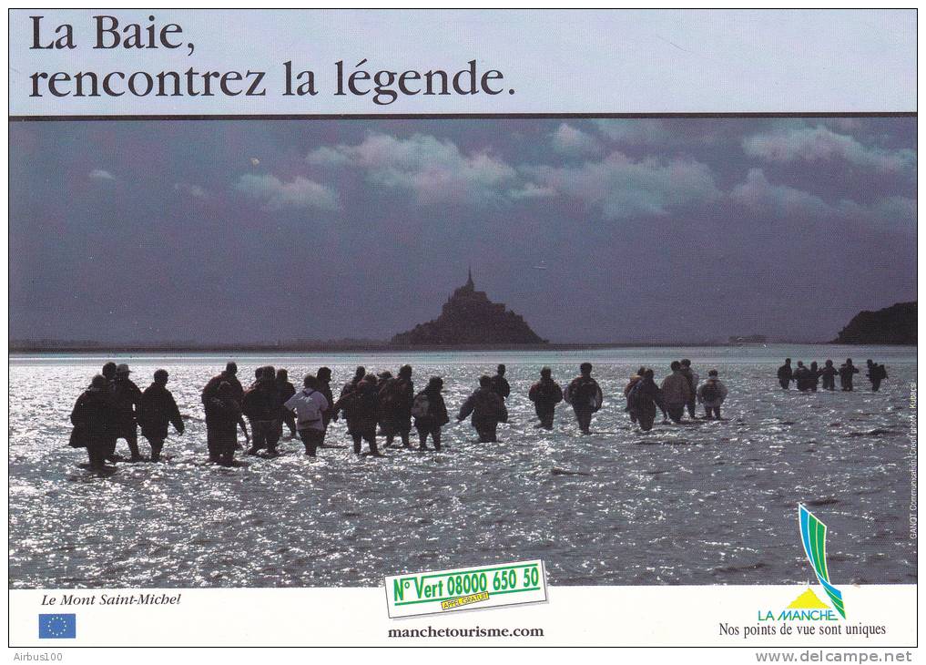 La Baie Du Mont-Saint-Michel - Carte éditée Par Le Syndicat Du Tourisme De La Manche. - Autres & Non Classés