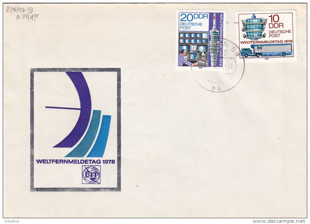 DDR 2316-2317 Auf Brief Mit Stempel:  BERLIN 58 - 27.9.1980 - Brieven En Documenten