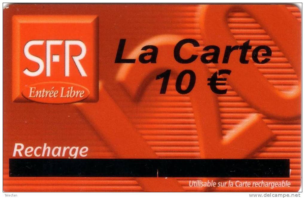 REUNION RECH SFR GSM 10€ SUR 120U  VALID 12.02 UT  VERY OLD ANCIENNE - Réunion